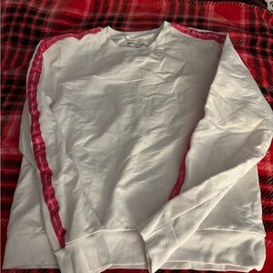 White and Pink Women's Sweatshirt